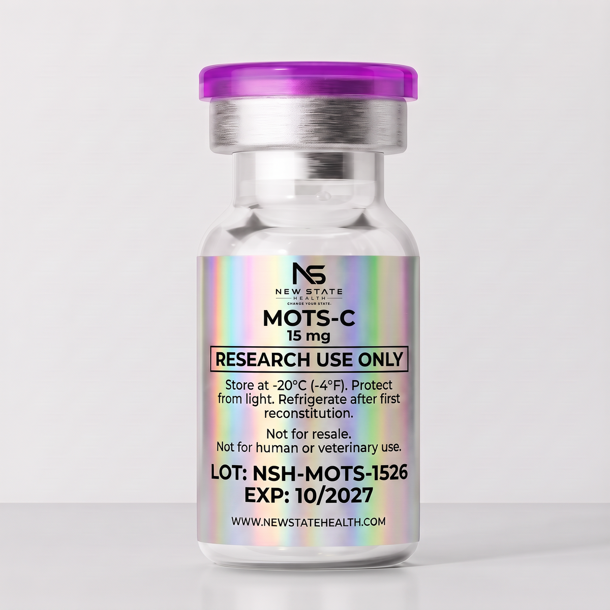 MOTS-C 15 mg — back label