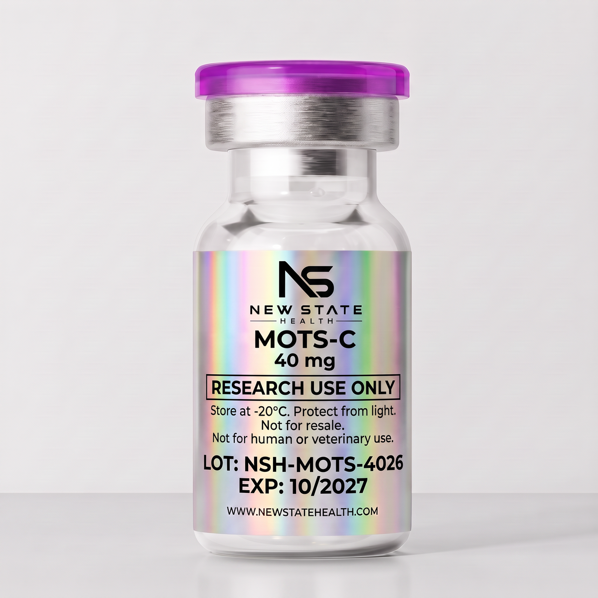 MOTS-C 40 mg — back label