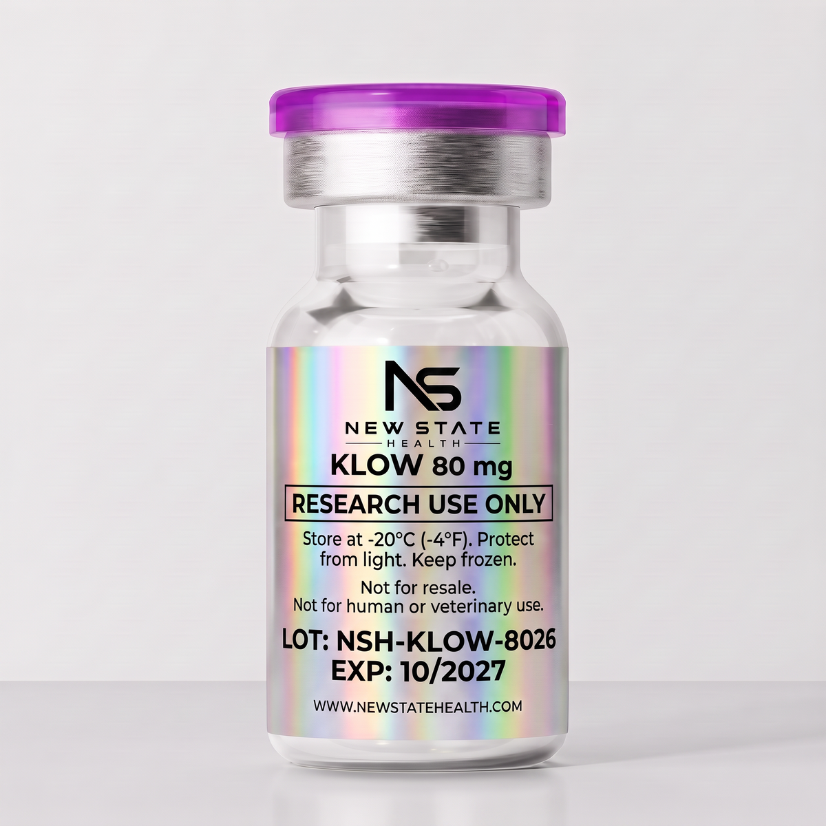 KLOW 80 mg — back label