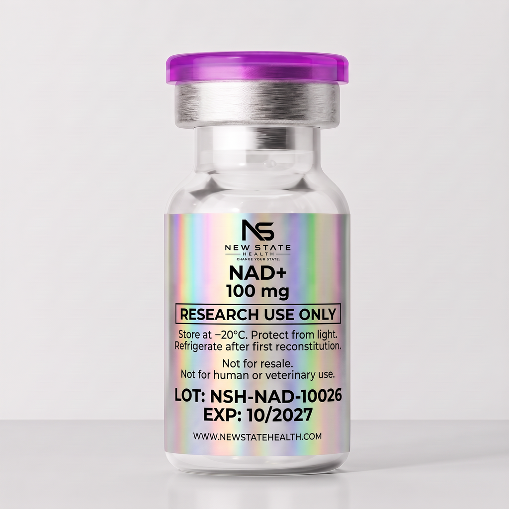 NAD+ 100 mg — back label