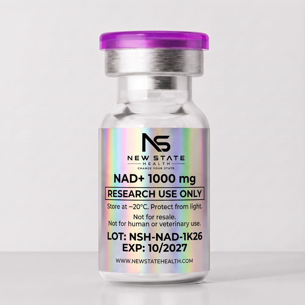 NAD+ 1000 mg — back label